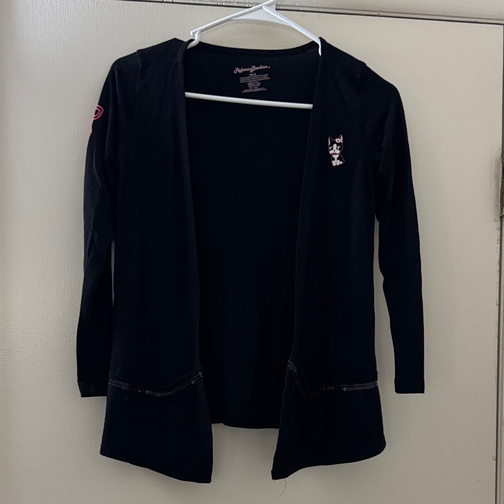 Charming Black Cardigan for Kids